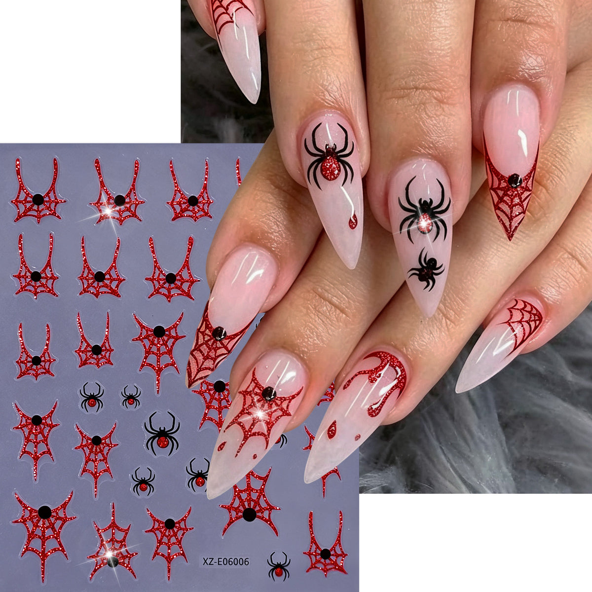 Halloween-Themen Nagelkunst Aufkleber Set  1791507032