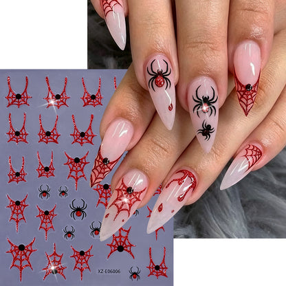 Halloween-Themen Nagelkunst Aufkleber Set  1791507032