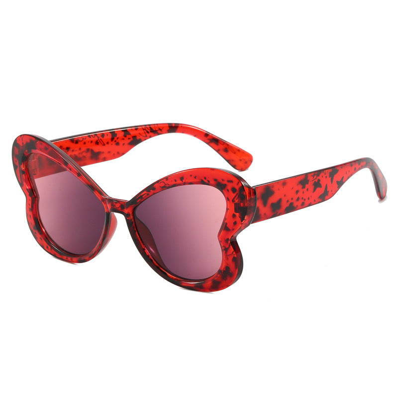 Damen Oversized-Sonnenbrille im verspielten Schmetterlingsdesign Brehn