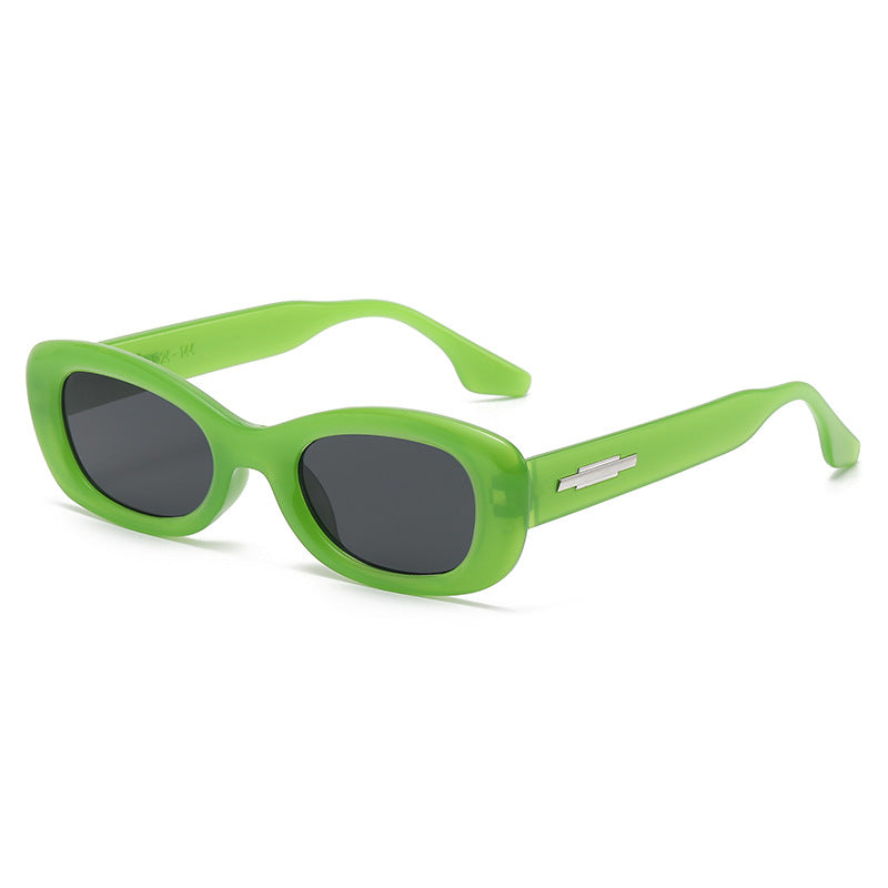 Damen modische Sonnenbrille mit ovaler Rahmenform und UV-Schutz Brehn