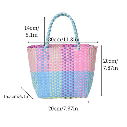 Bunte Einkaufstasche Aus Recyceltem Material Brehn