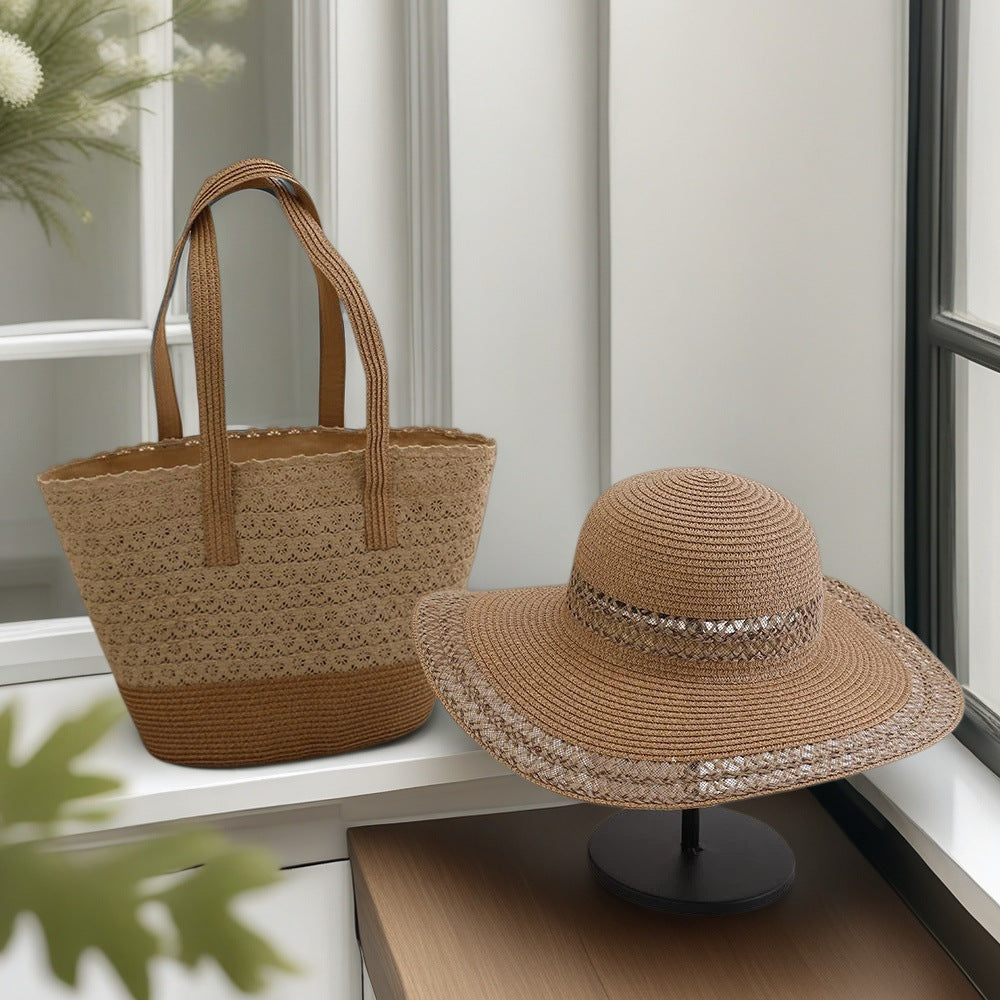 Strandtasche und Sonnenhut Brehn