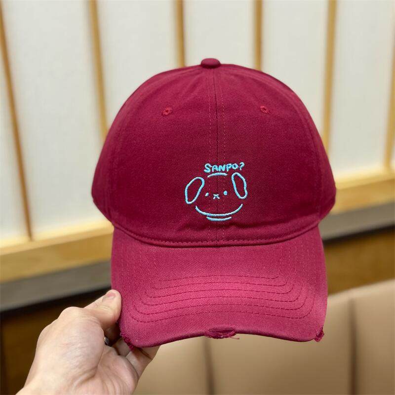Damen Freizeit Charakter-Stickerei Baseball-Cap Brehn