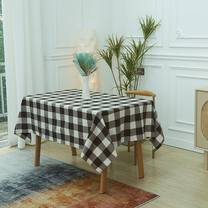 Karierter Tischdecke