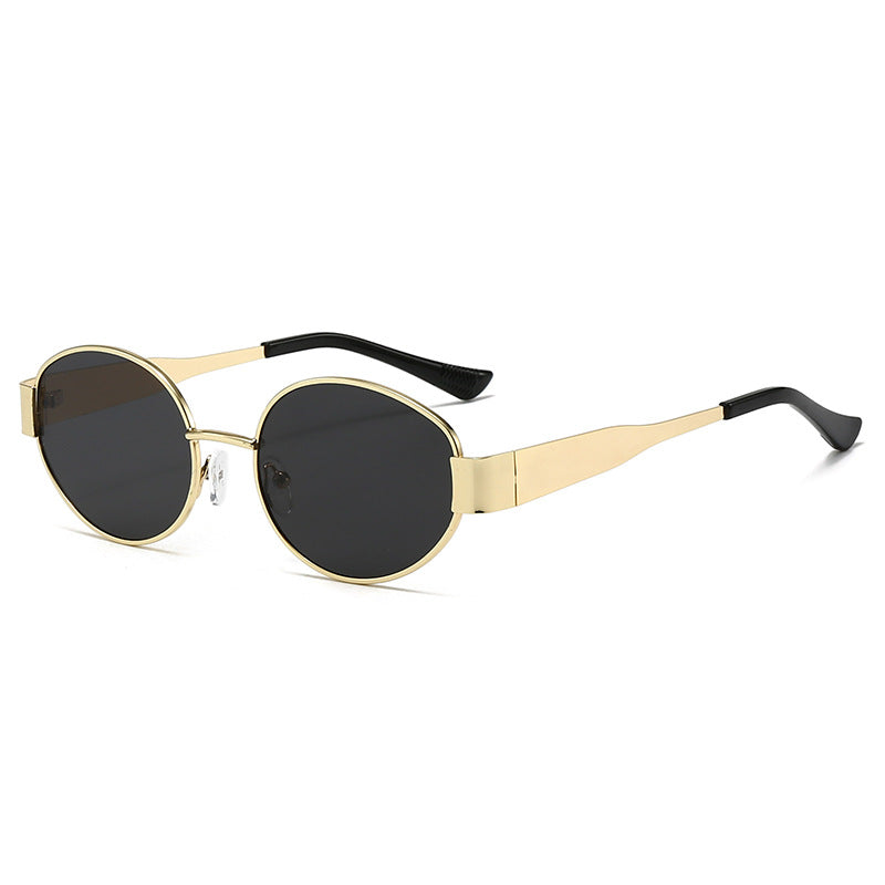 Damen Vintage Sonnenbrille im ovalen Design Brehn