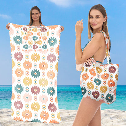 Strandtuch mit eleganten floralen Mustern Brehn