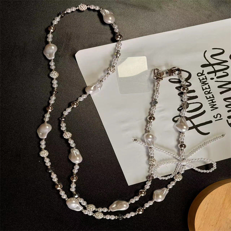 Elegante Perlenbesetzte Brillenband Brehn