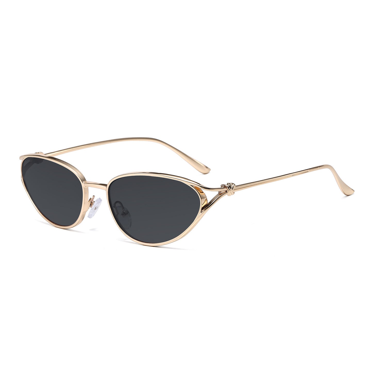 Cat-Eye Sonnenbrille mit eleganten metallischen Akzenten Brehn