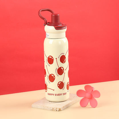 Damen Kinderfreundliche Edelstahl-Trinkflasche Brehn