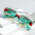 Vintage-inspirierte geometrische Rahmen-Sonnenbrille Brehn