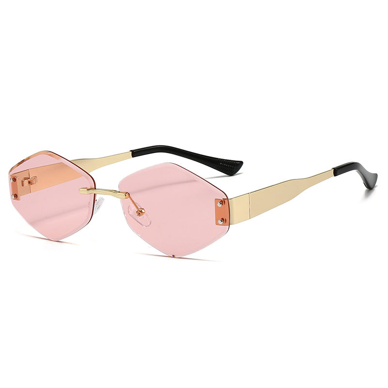 Damen modische Sonnenbrille im trendigen Hexagon-Design Brehn