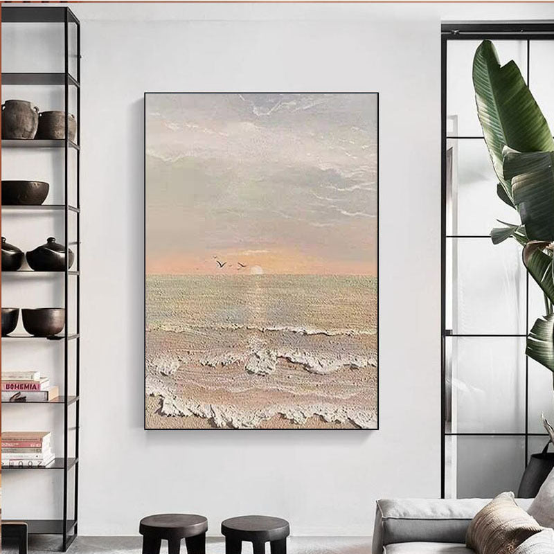 Serene Küstenlandschaft Leinwand Kunst