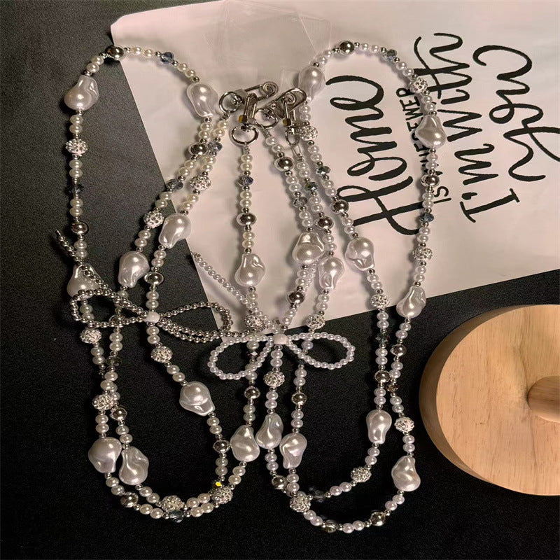 Elegante Perlenbesetzte Brillenband Brehn