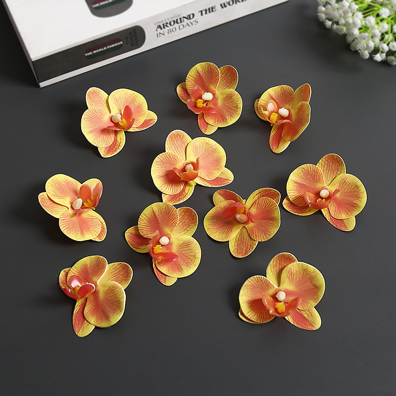 Künstliche Orchideenblütenakzente für die Wohnkultur