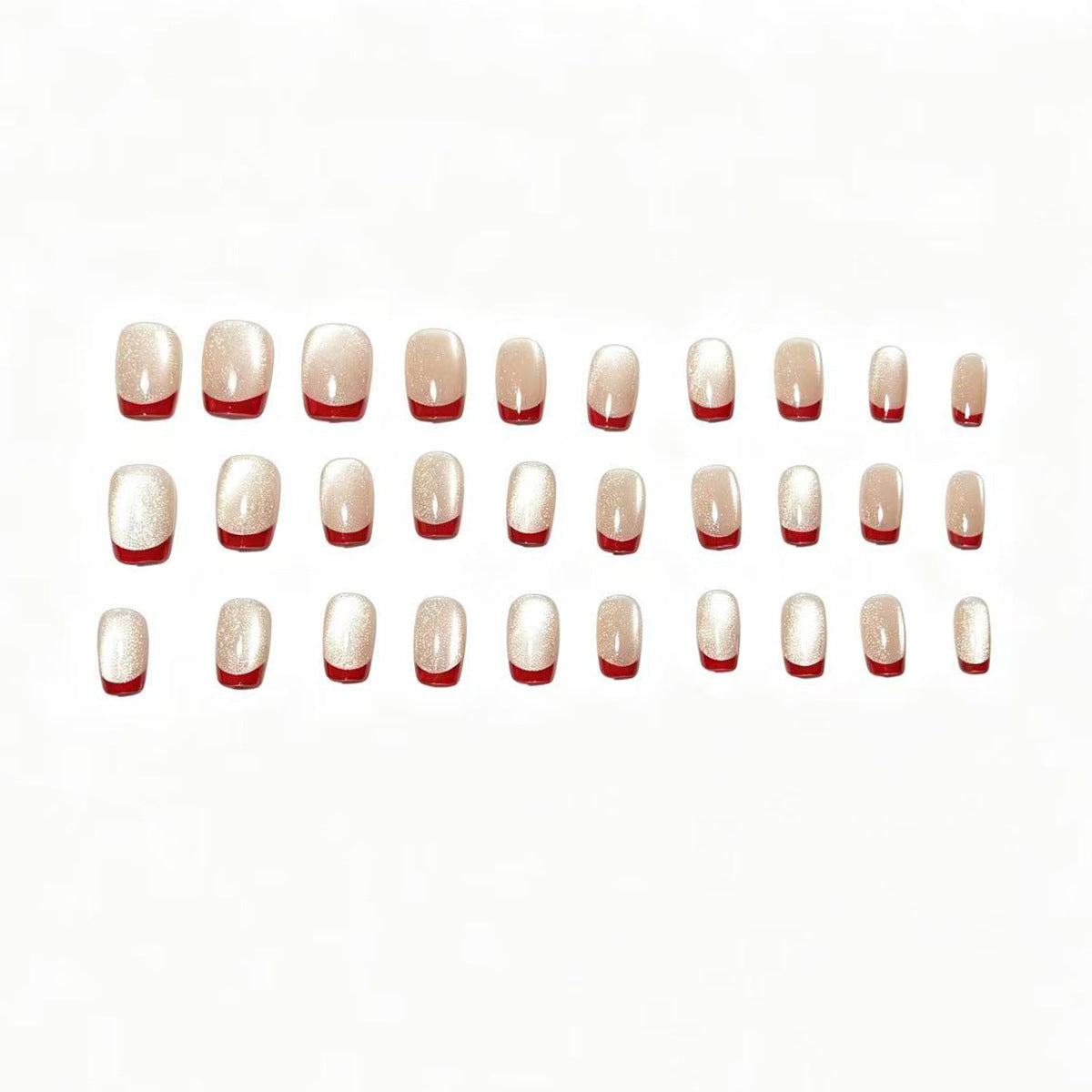 Elegantes French Tip Nagelkunstset Brehn