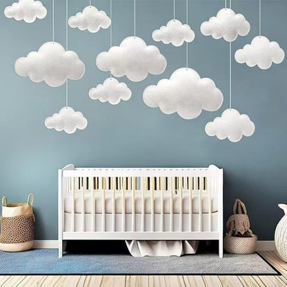 Stoff Wolken Mobile Dekor Brehn