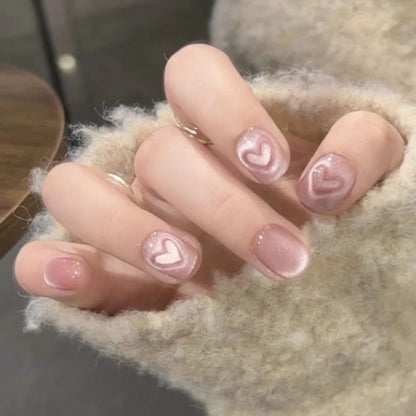 Künstlerisches Floral Design Press-On Nagel Set Brehn