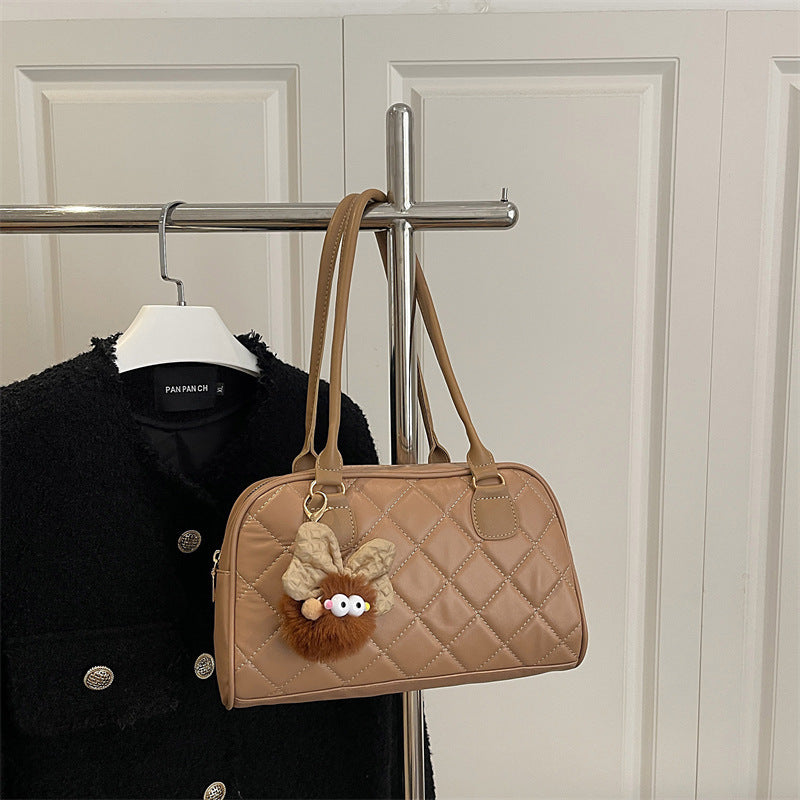 Gepolsterte Kunstleder-Handtasche Brehn