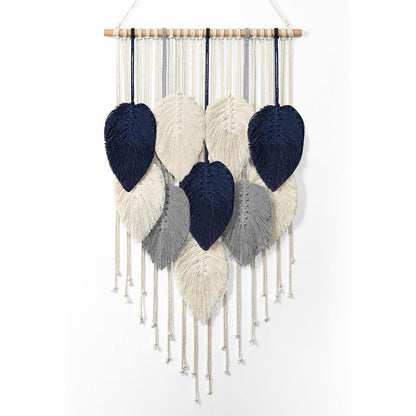 Macrame-Blatt-Wandbehang-Teppich Brehn