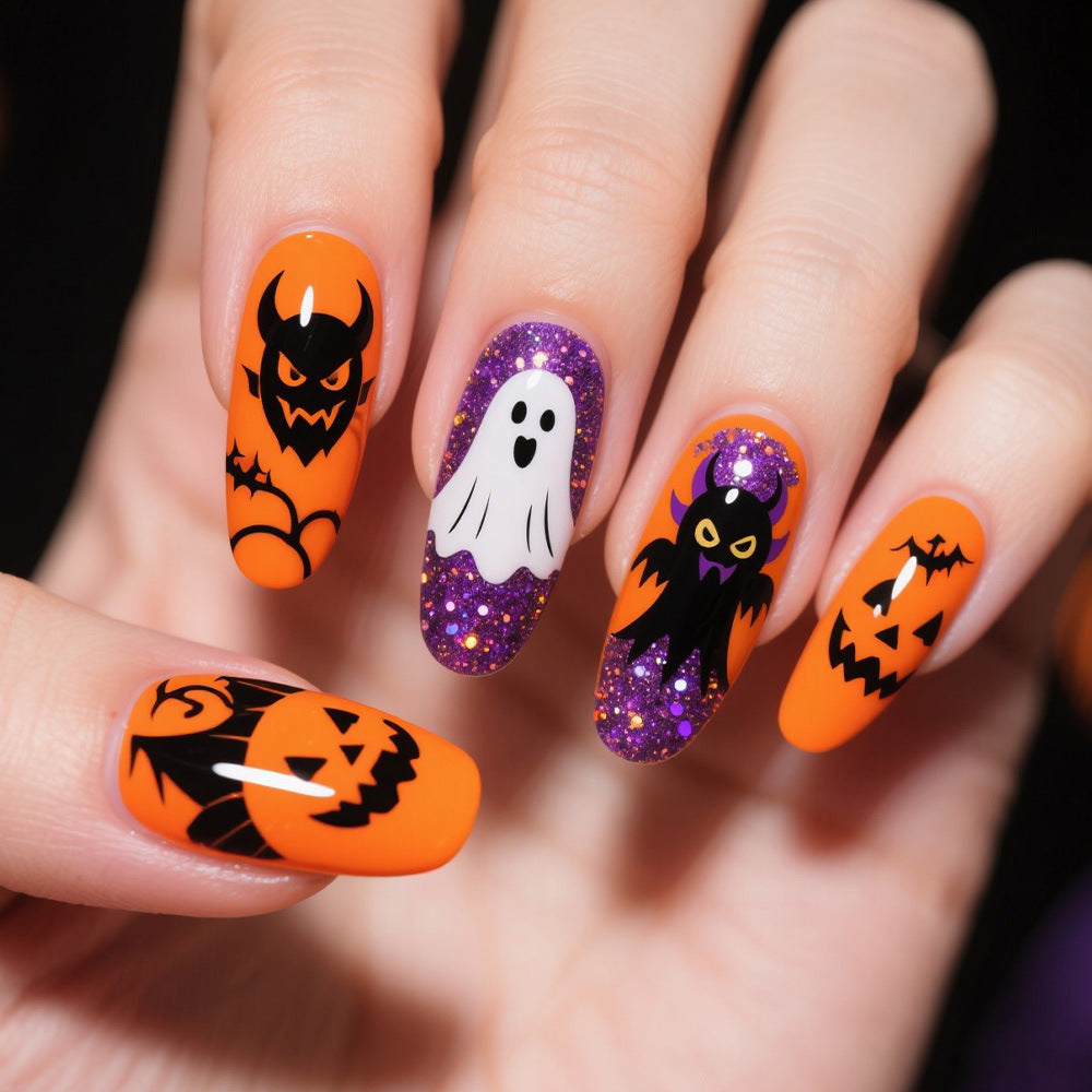 Halloween-Themen Kreative Nagelkunst Brehn