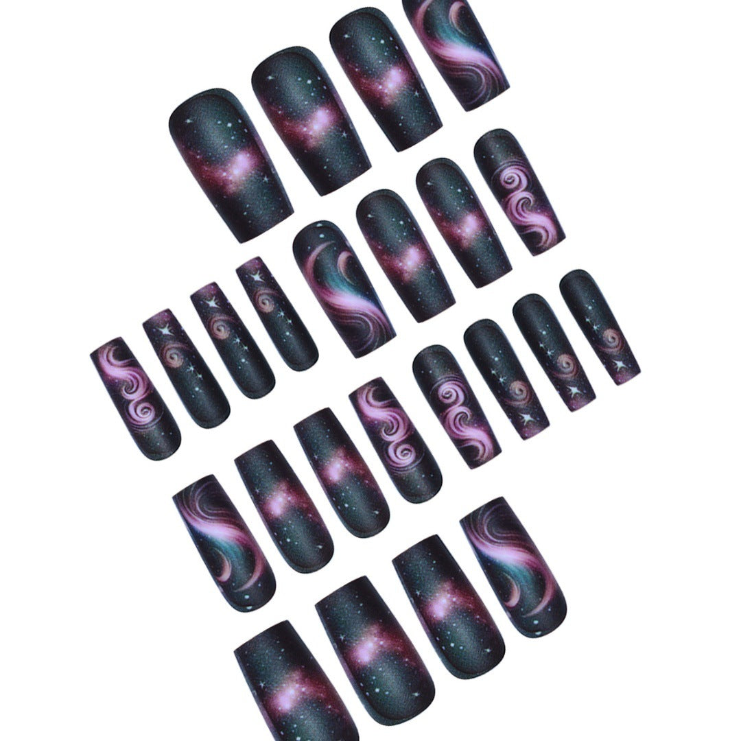 Galaxy-Themed Press-On Nail Extensions Brehn