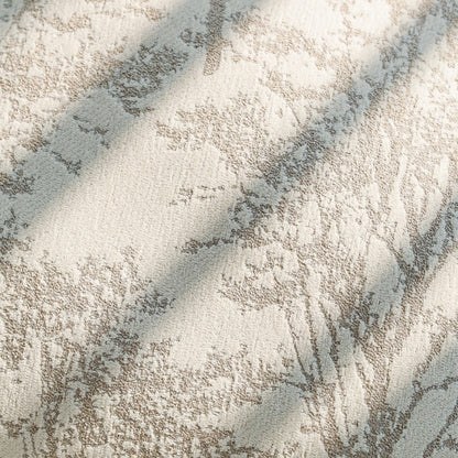 Quadratischer Zierkissenbezug mit feinem Waldmuster‑Jacquard und Samt-Keder Brehn