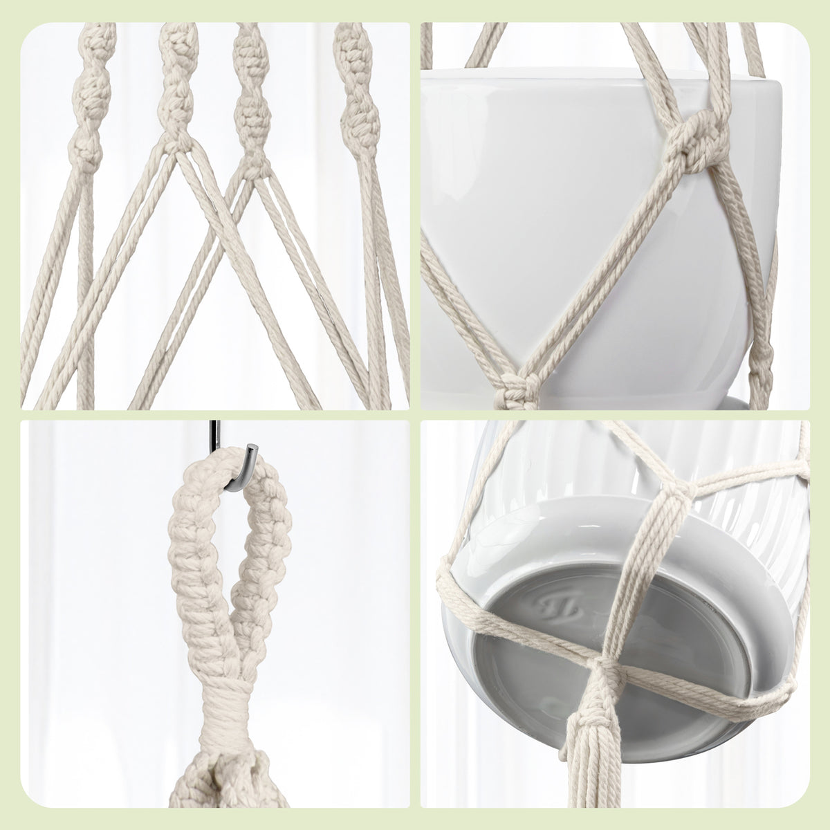 Makramee Pflanzen Hängender Halter