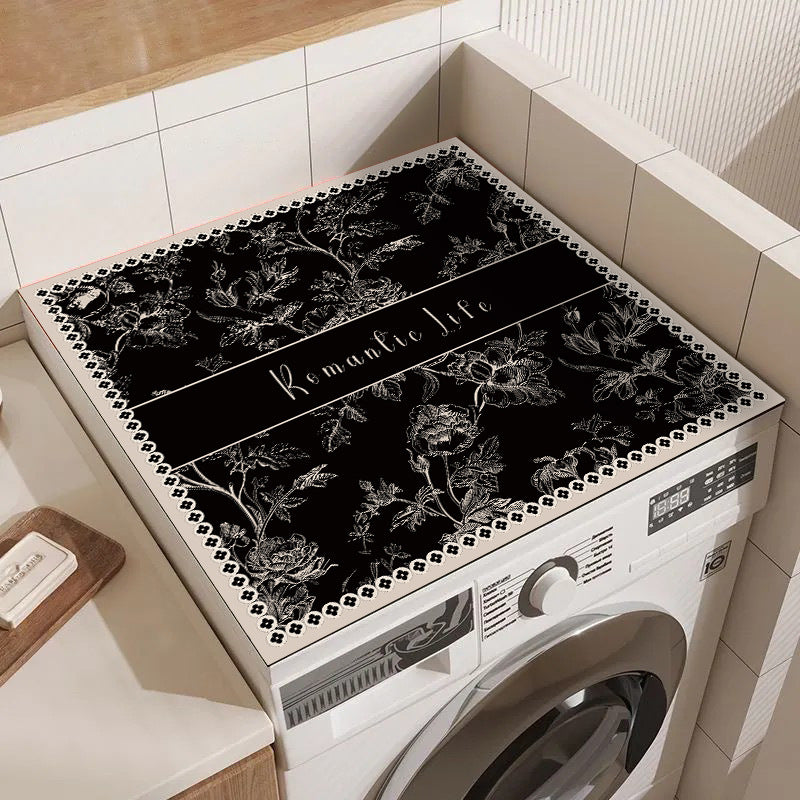 Vintage Floral Decorative Laundry Mat Brehn
