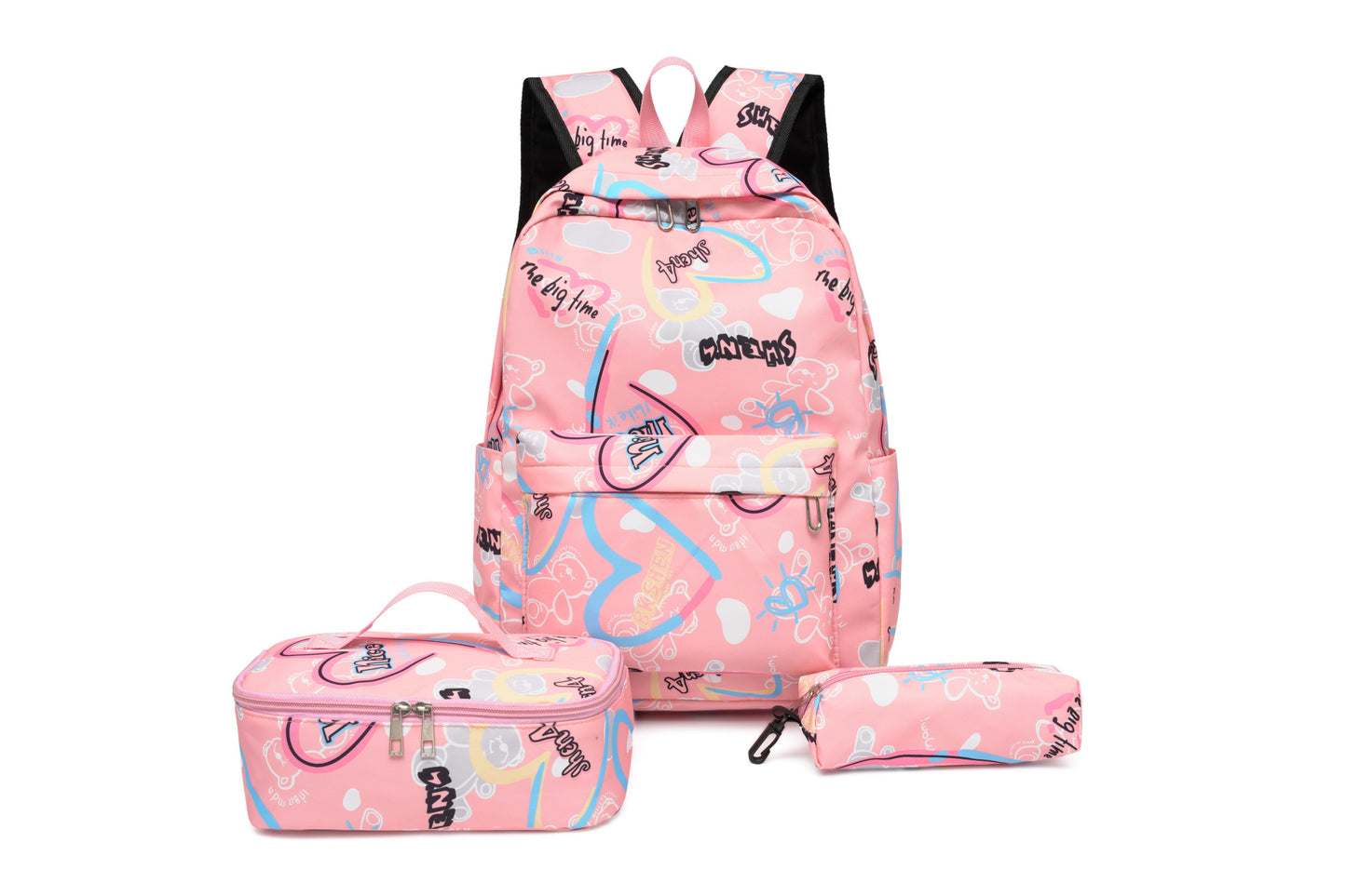 Rucksack-Set mit Isolierter Lunchbox und Stiftemäppchen Brehn