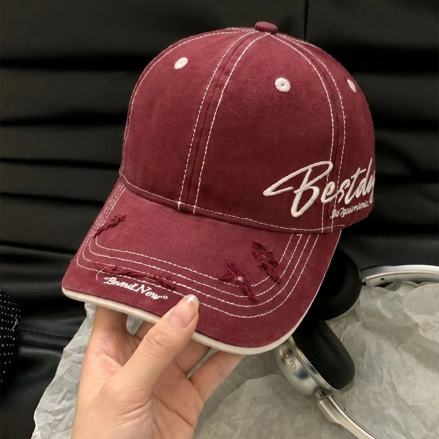 Herren Vintage Casual Baumwoll-Baseballmütze Brehn