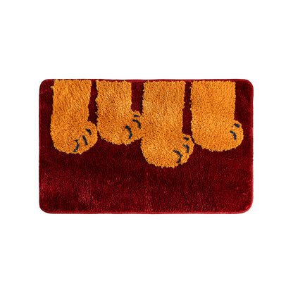 Badematte mit Pfotenmotiv und extraweichem Hochflor Brehn
