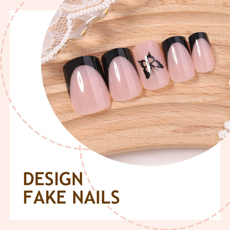 Kunstnagelset mit eleganten Schmetterlingsmotiven Brehn