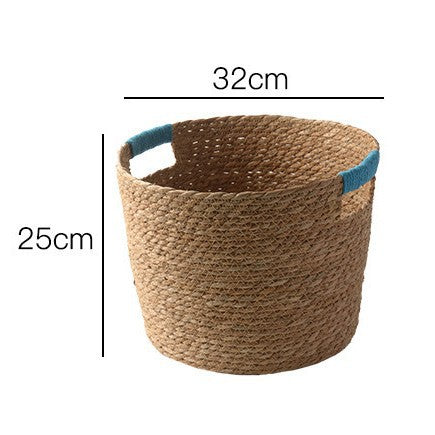 Stylischer Aufbewahrungskorb Aus Geflochtenen Naturfasern Brehn