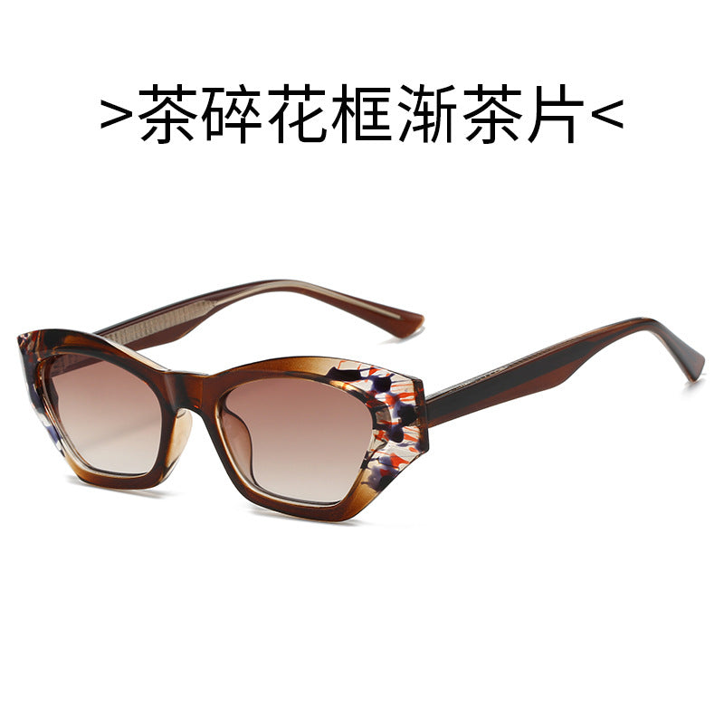 Damen Cat-Eye Sonnenbrille mit modernen transparenten Akzenten Brehn