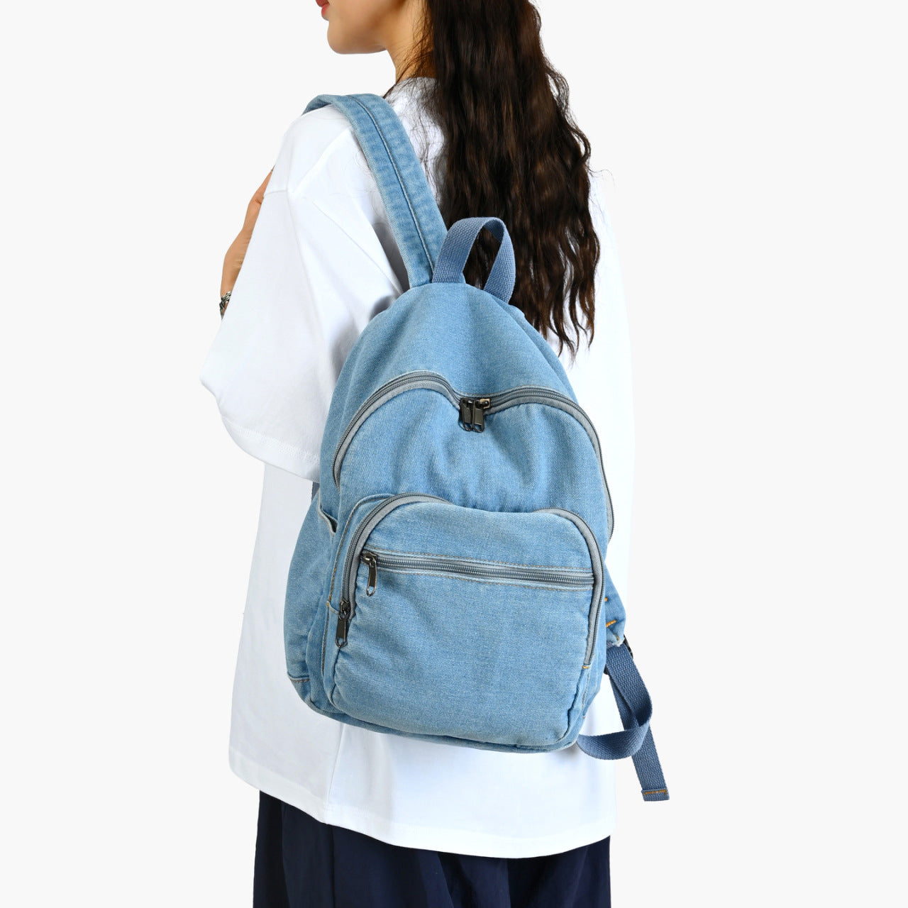 Lässiger Denim-Rucksack Brehn