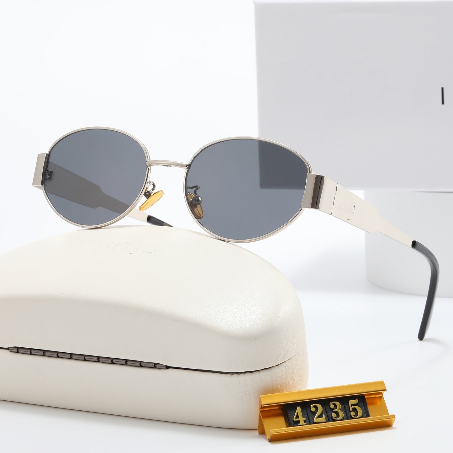 Damen Elegante Designer-Sonnenbrille mit filigranem Rahmen und UV-Schutz Brehn
