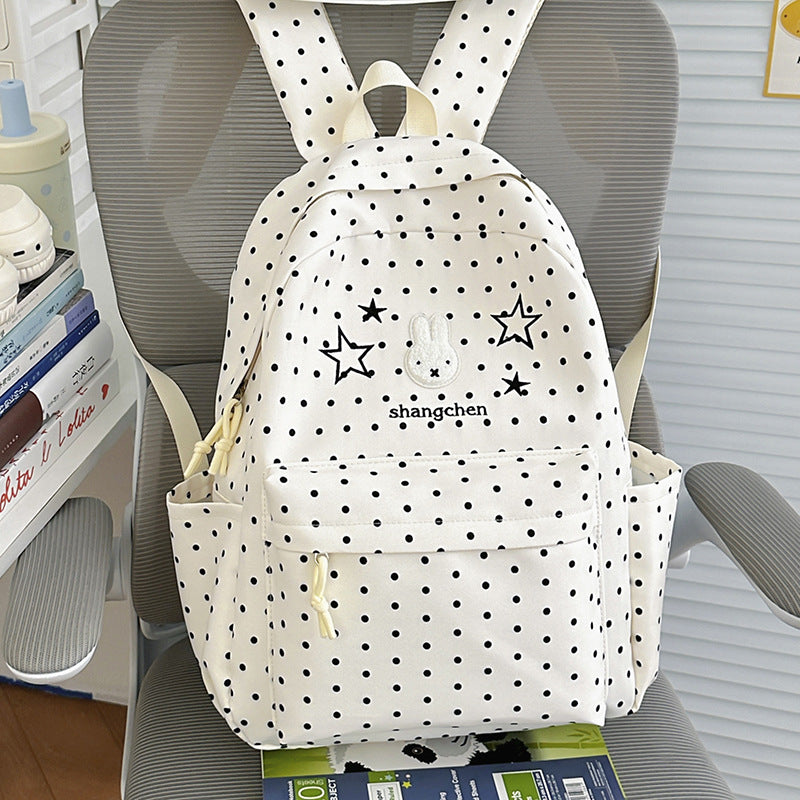 Süßer gemusterter Schulrucksack