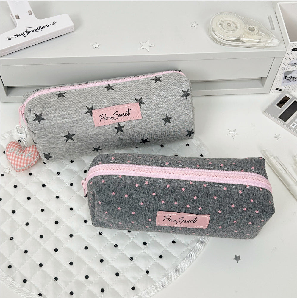 Stilvolle Sternenprint Bleistift Tasche