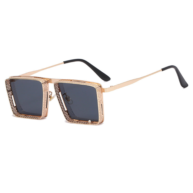 Damen Oversized Designer-Sonnenbrille mit einzigartigem Rahmendesign Brehn