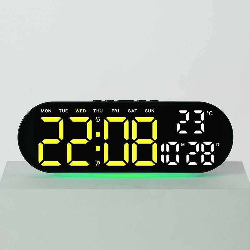 Digitaler Wecker mit Multifunktionalem Led-Display und Integrierter Thermometerfunktion Brehn