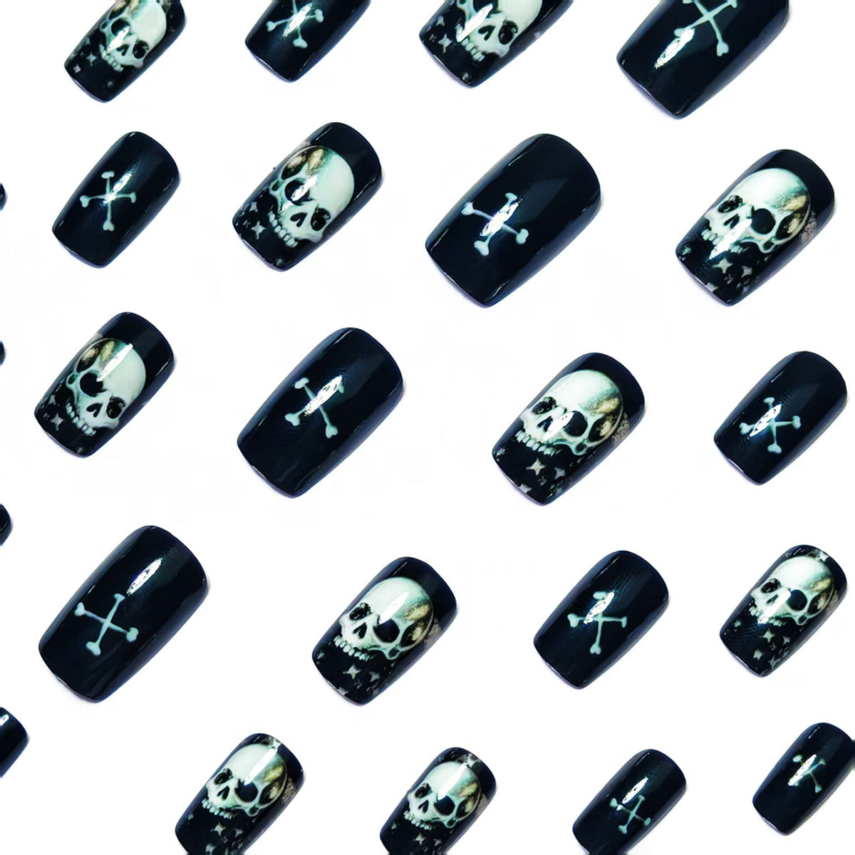 Kreative Kunstnägel Im Totenkopf-Design Brehn