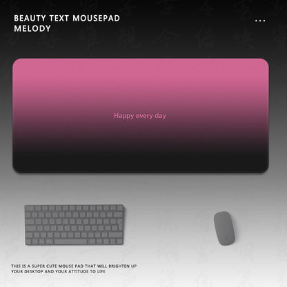 Motivationaler Text Gaming-Mauspad