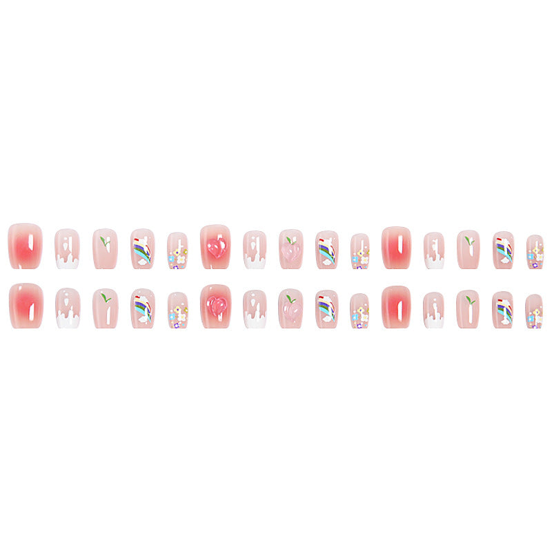 Kreatives Kunstnagelset mit bunten Fruchtmotiven und stilvollen Designs Brehn