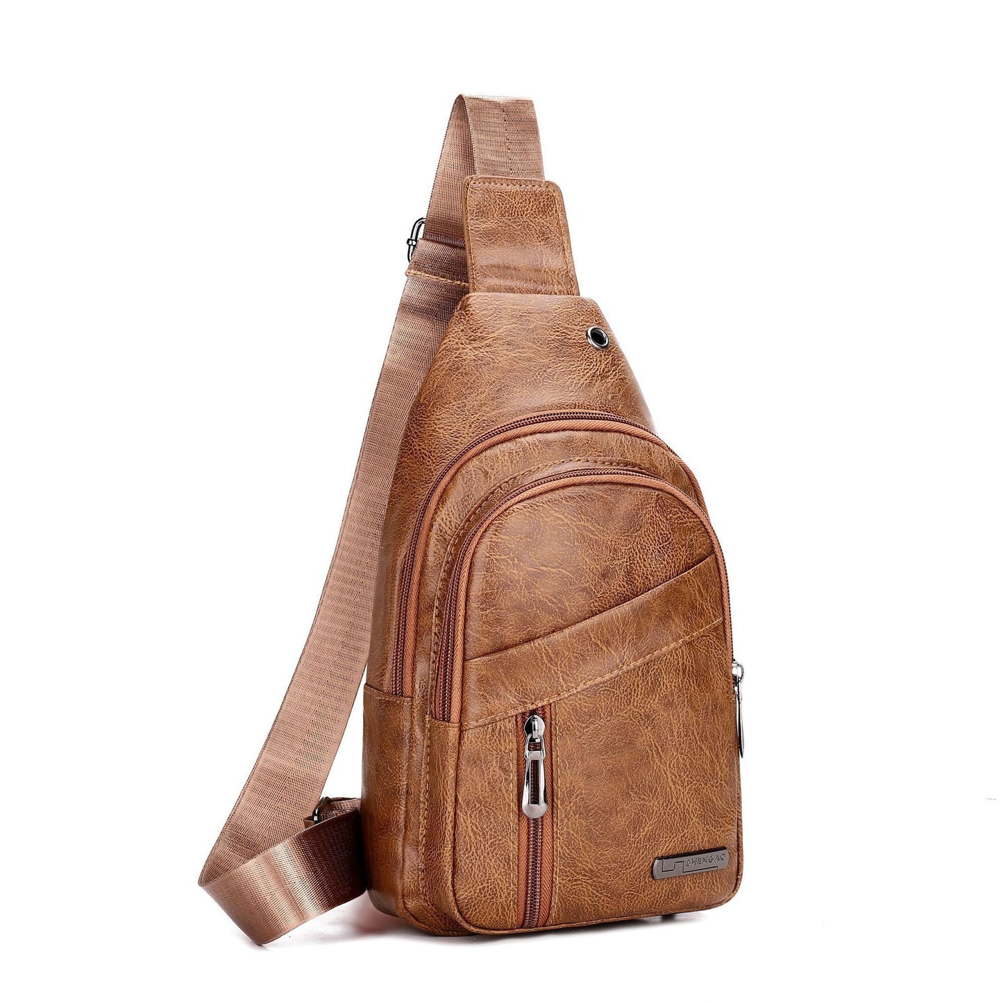 Leder Sling-Tasche Brehn