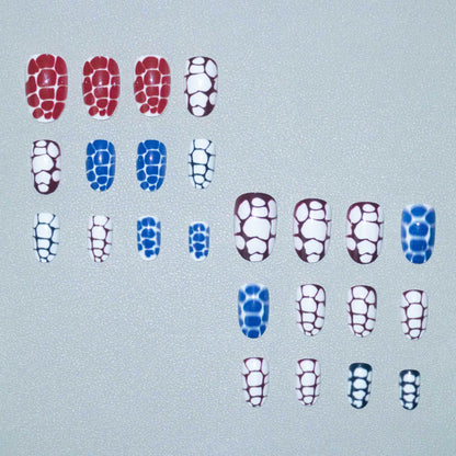 Künstlerische abstrakte Nagelkunst