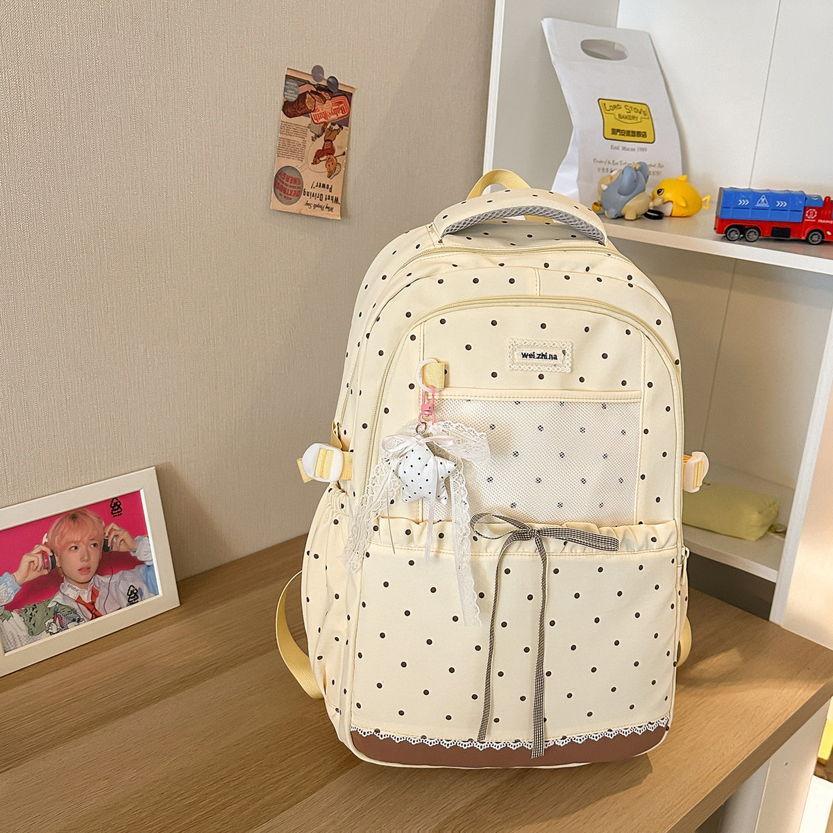 Stylische gepunktete Rucksäcke Brehn