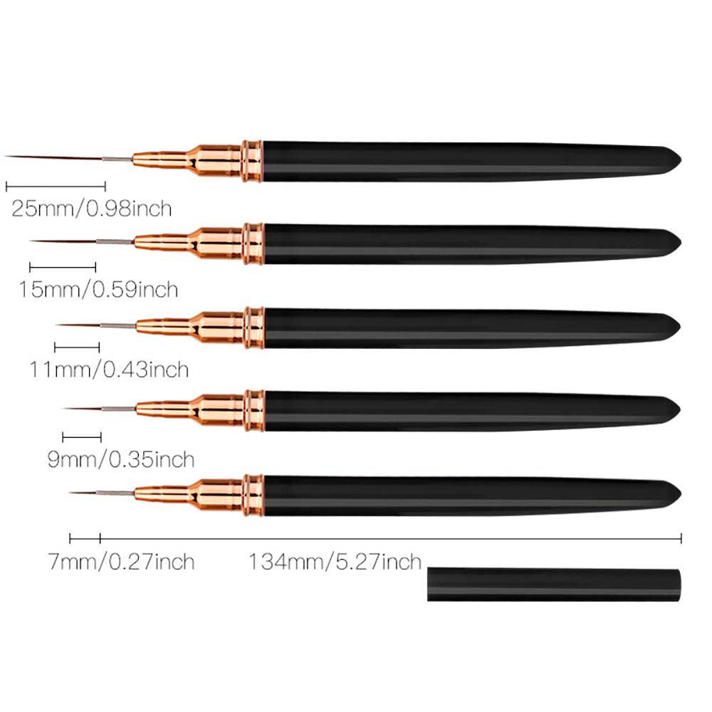 Präzisions-Nagelkunst-Detaillierpinsel-Set Brehn