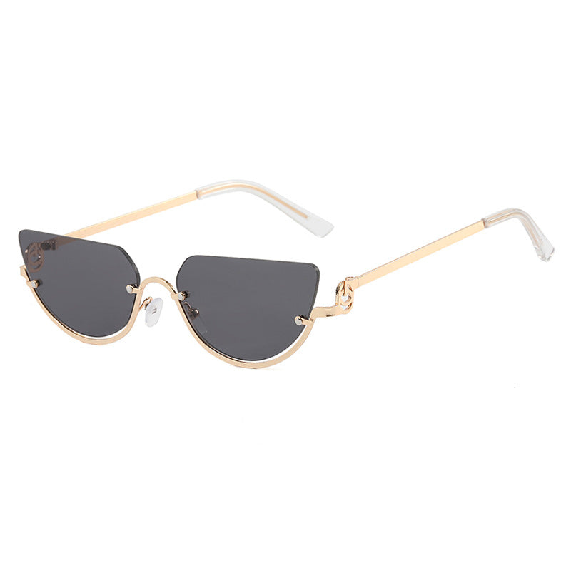 Damen Cat-Eye Sonnenbrille mit goldfarbenem Metallrahmen und UV-Schutz Brehn