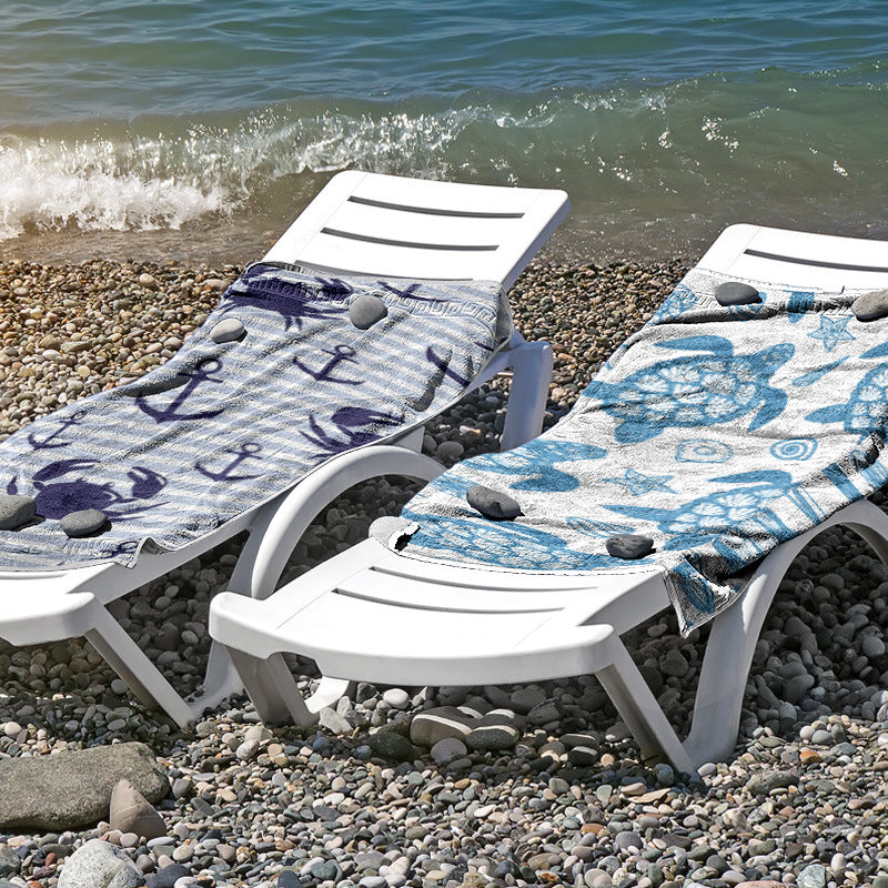 Strandtuch aus hautfreundlicher Mikrofaser mit kreativem Mustermix Brehn