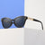 Damen modische Cat-Eye Sonnenbrille mit luxuriösen Kettenakzenten Brehn